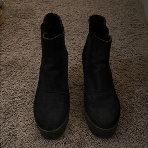 Steve Madden Black Ankle Booties